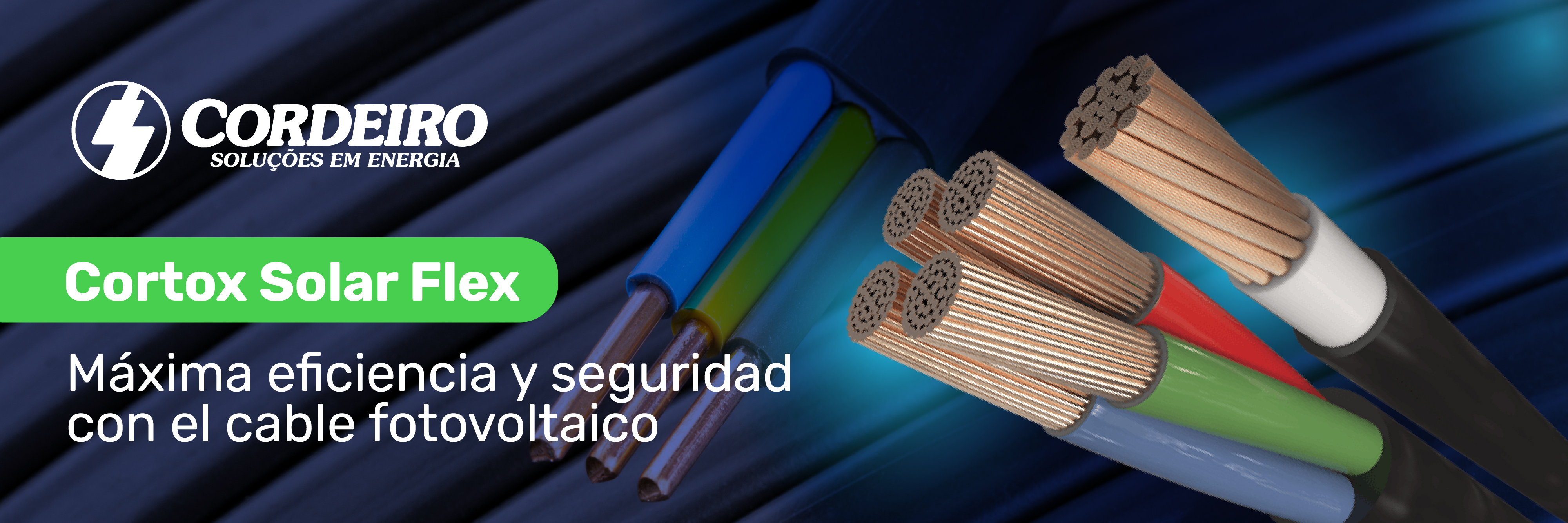 Máxima eficiencia y seguridad con el cable fotovoltaico Cortox Solar Flex de Cordeiro