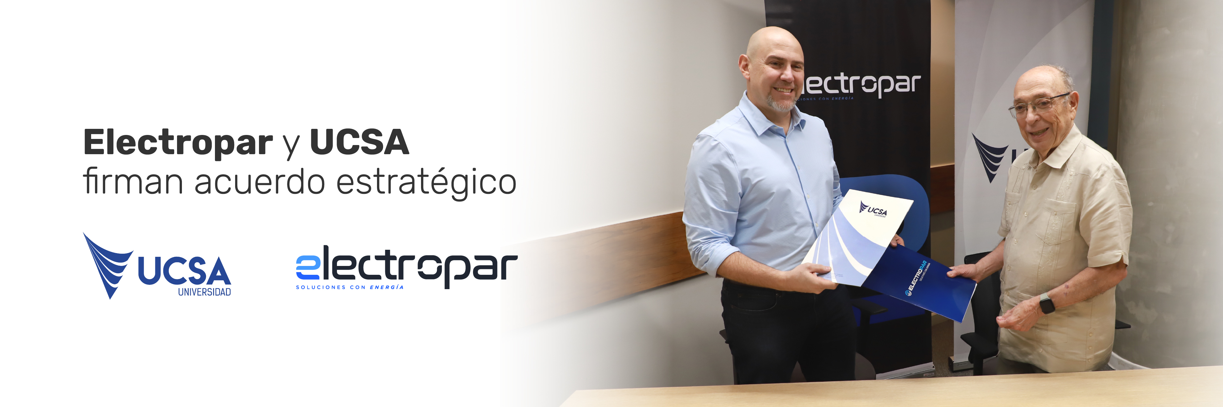 ELECTROPAR Y UCSA FIRMAN ACUERDO PARA IMPULSAR LA FORMACIÓN Y EL DESARROLLO PROFESIONAL EN EL SECTOR ELÉCTRICO